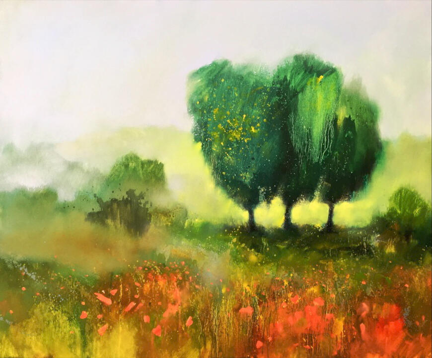 🔴 SOLD EARLY MIST 100x120cm