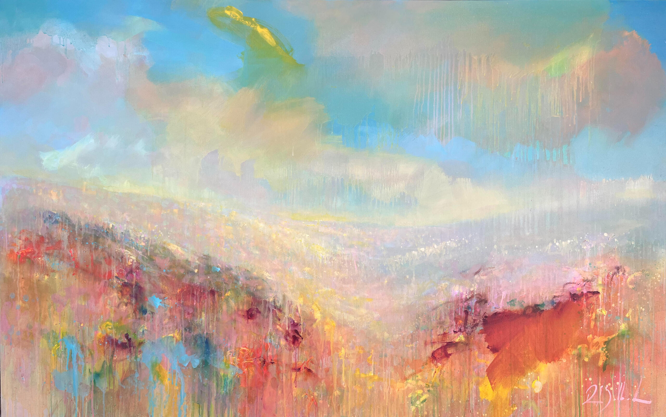 MOUNTAIN LIGHT 14 90x150cm $2200